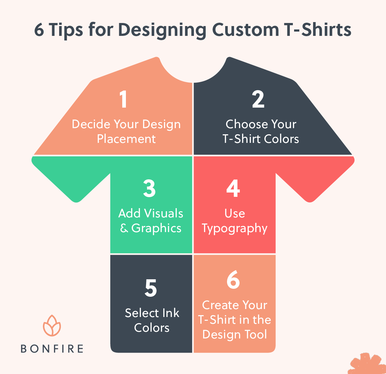 Six essential tips for designing a t-shirt yourself. 

