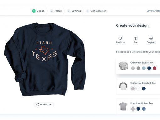 how to design a shirt - design tool
