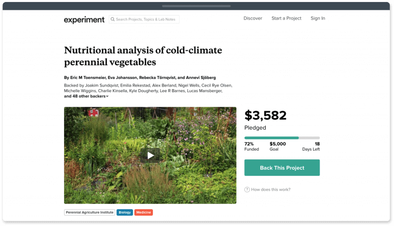  Experiment is the best fundraising platform for scientific research projects.