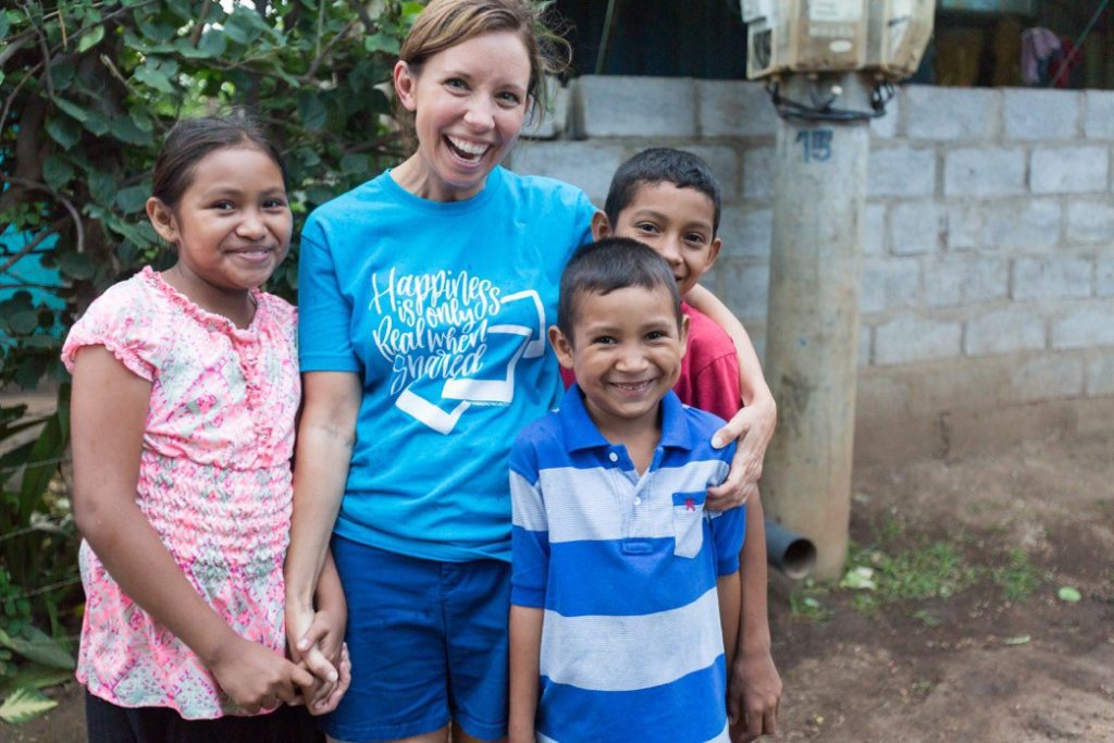 Karin with children