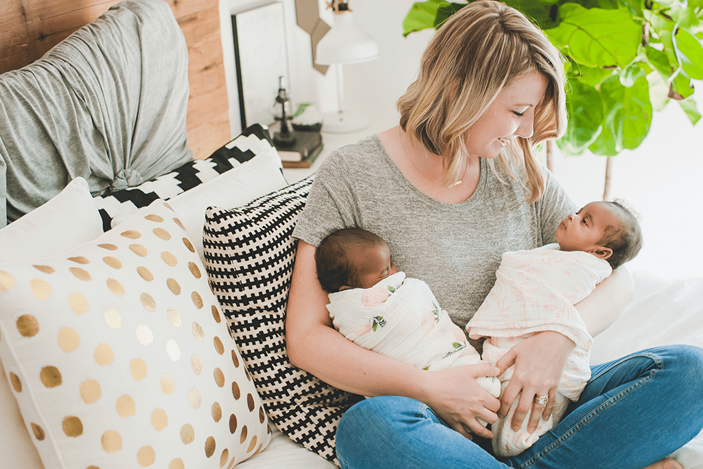 Hannah with Babies