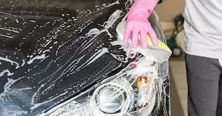 Washing cars is a simple and profitable way to raise money for cancer treatment.