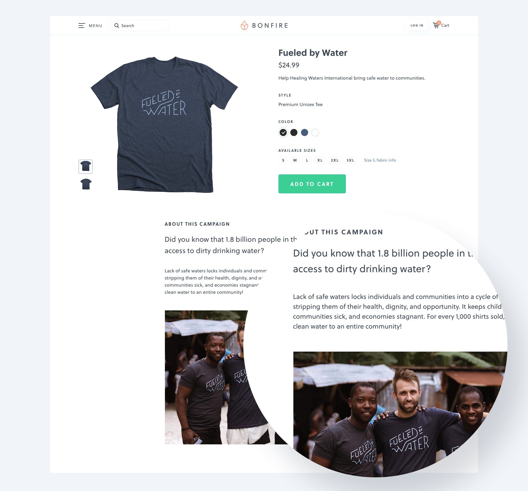 T shirt shop campaign sites