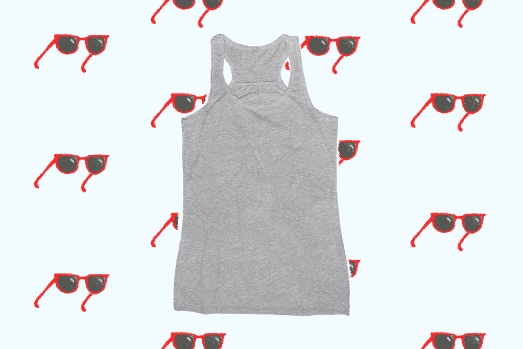 gray racerback tank top for summer