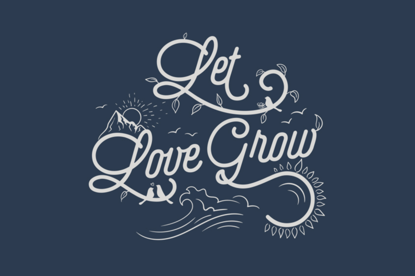 Let Love Grow adoption saying