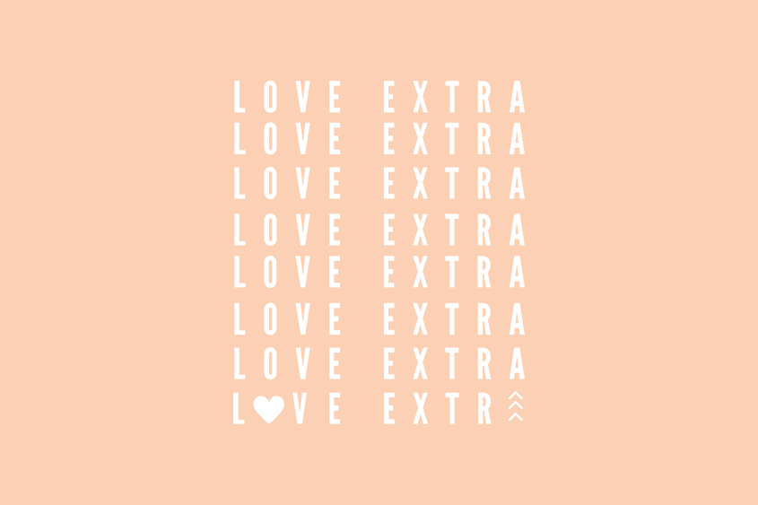 Love Extra adoption saying