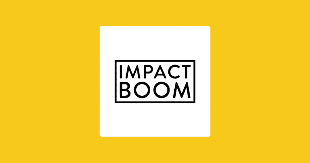 Impact Boom nonprofit podcast artwork and logo