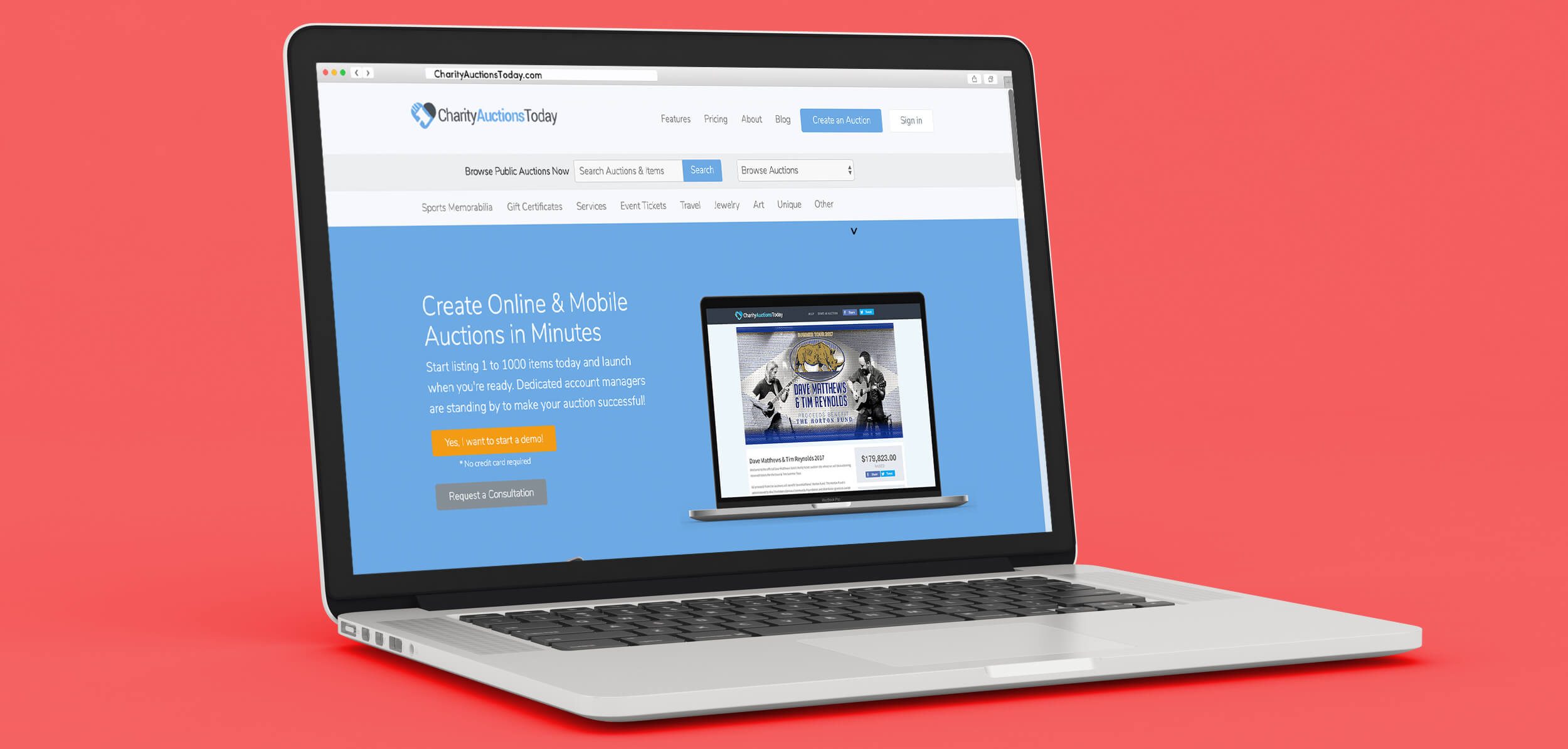 CharityAuctionsToday is one of the many software options available to nonprofits for creating an online auction.