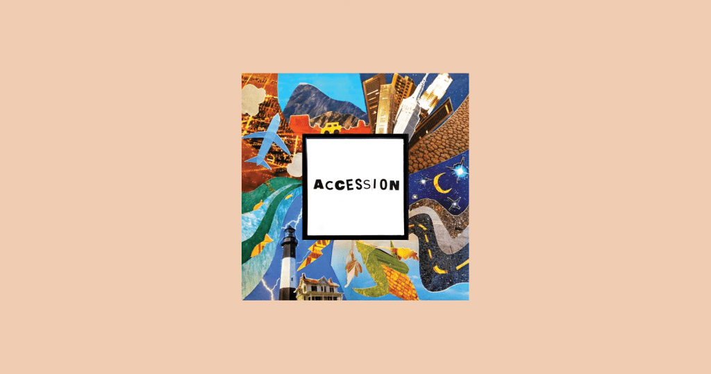 Accession podcast artwork and logo