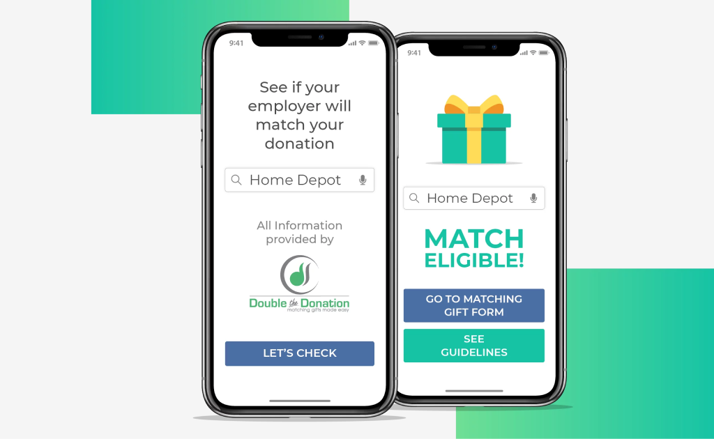 Double the Donation gift matching database.