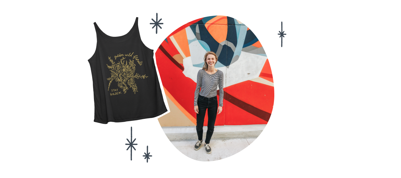 The Women's Slouchy Tank Top in black.