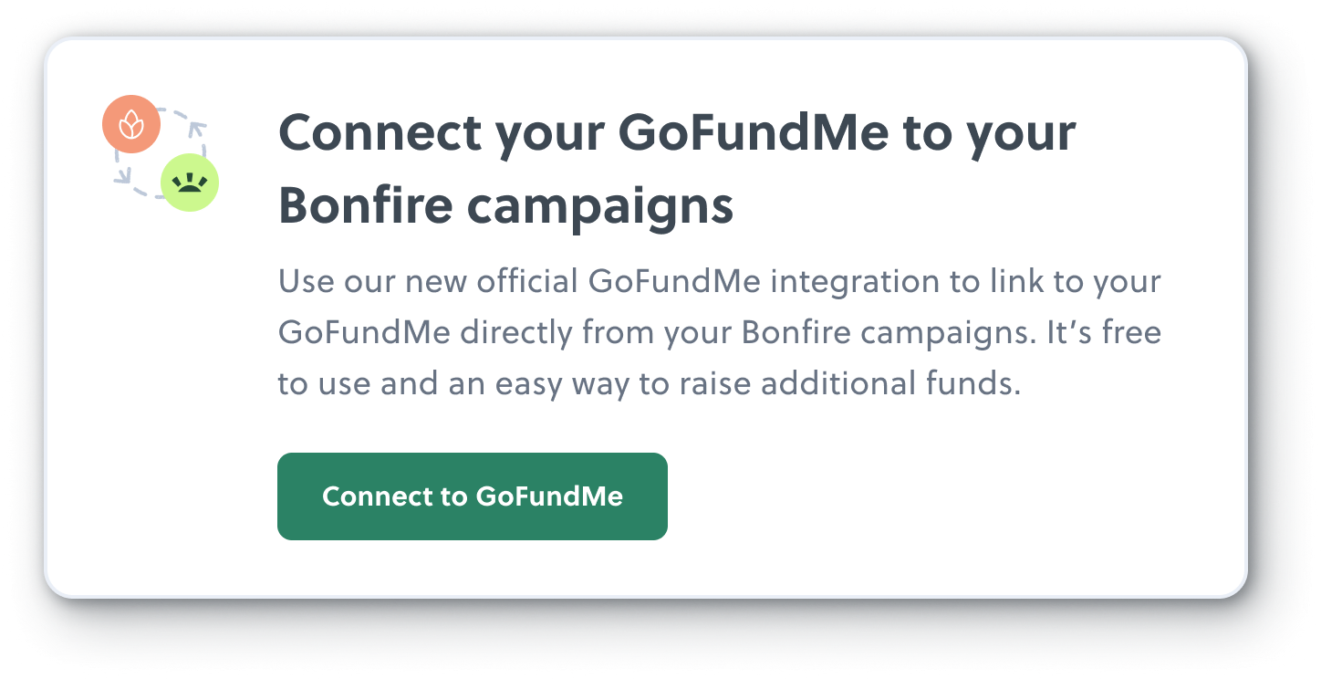 Bonfire GoFundMe integration.