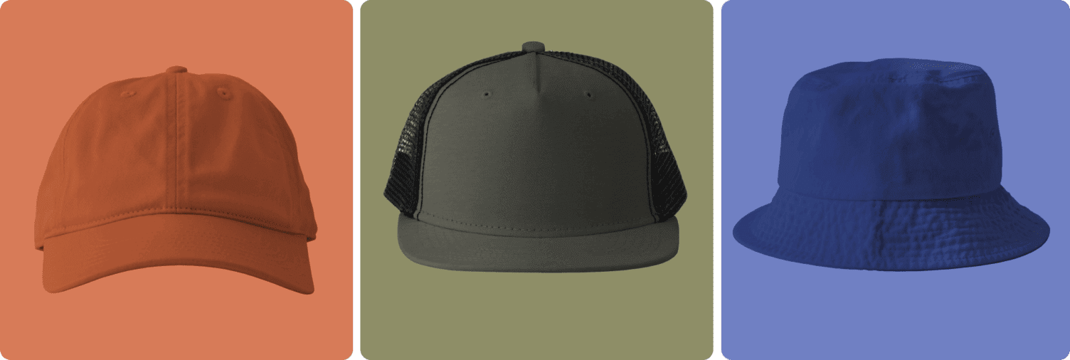 A variety of hats