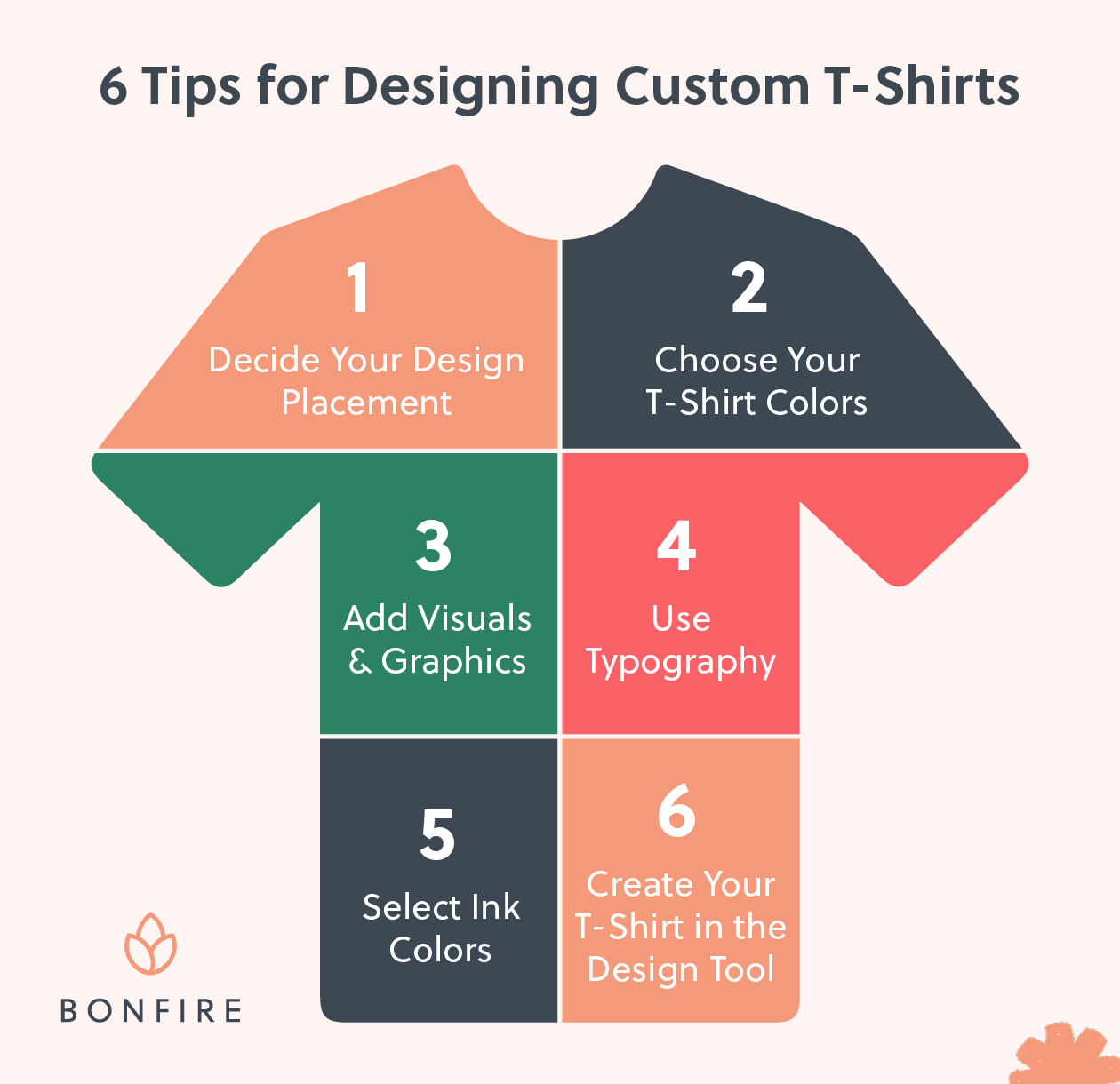 Six essential tips for designing a t-shirt yourself. 
