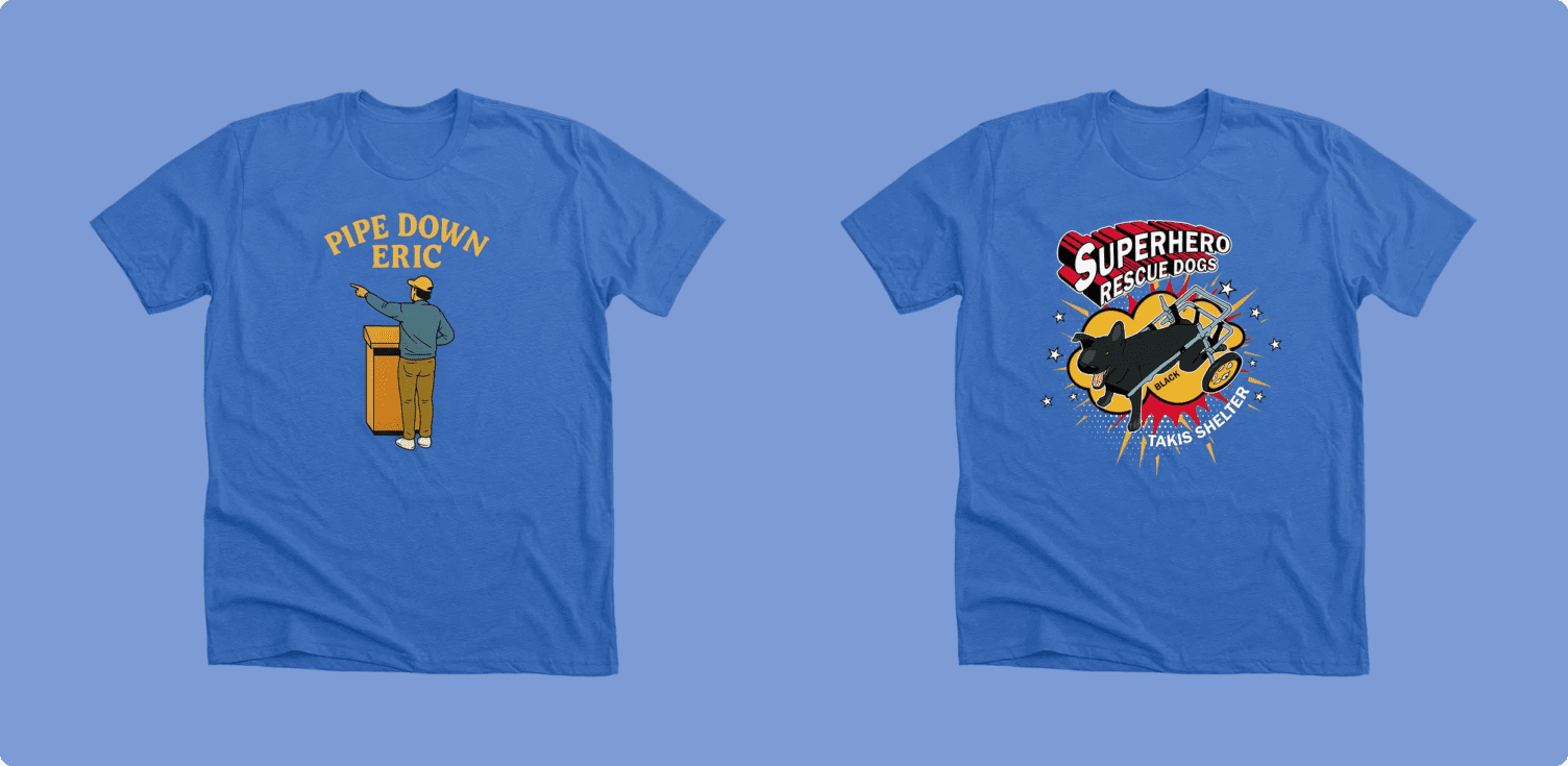 Heather true royal blue shirt color